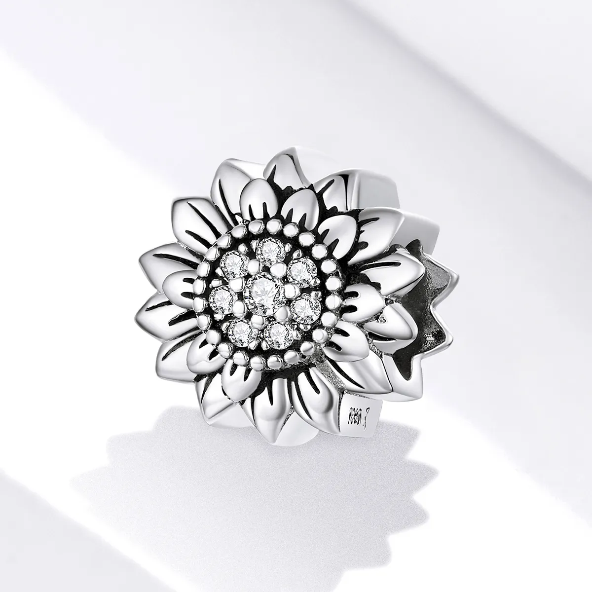 Pandora Style Silver Sunflower Charm - SCC1507