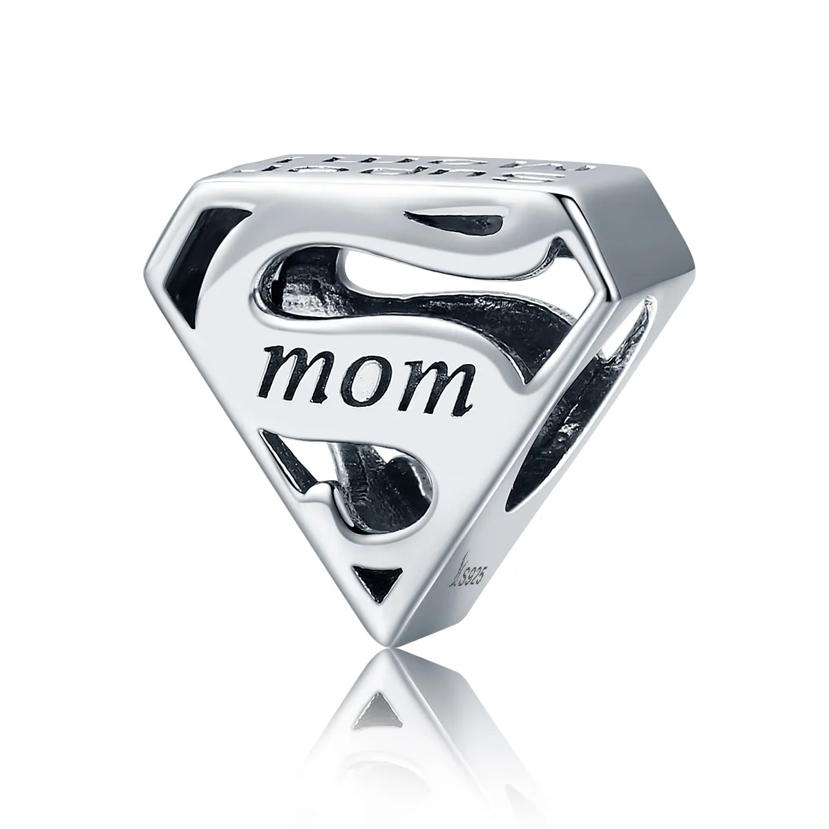 pandora style silver super mom charm scc429