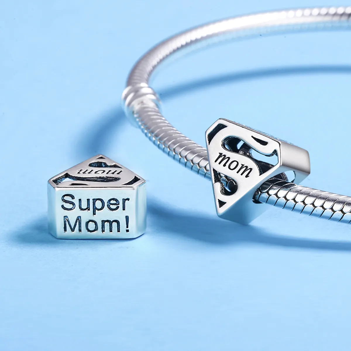 Pandora Style Silver Super Mom Charm - SCC429