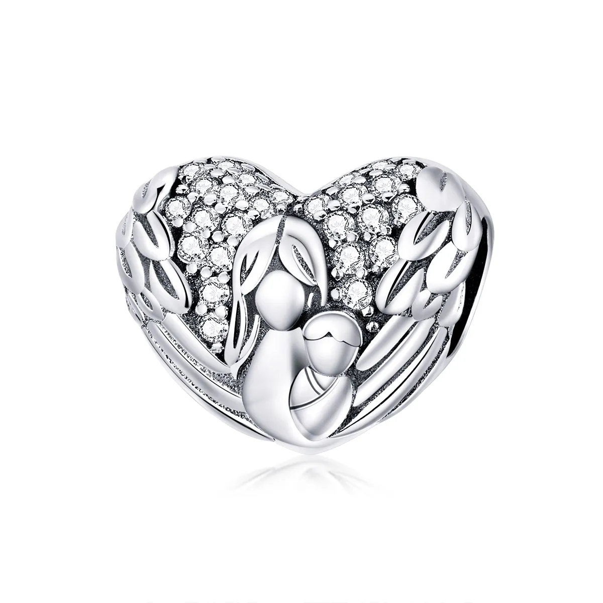 pandora style silver thank you love you charm scc1462