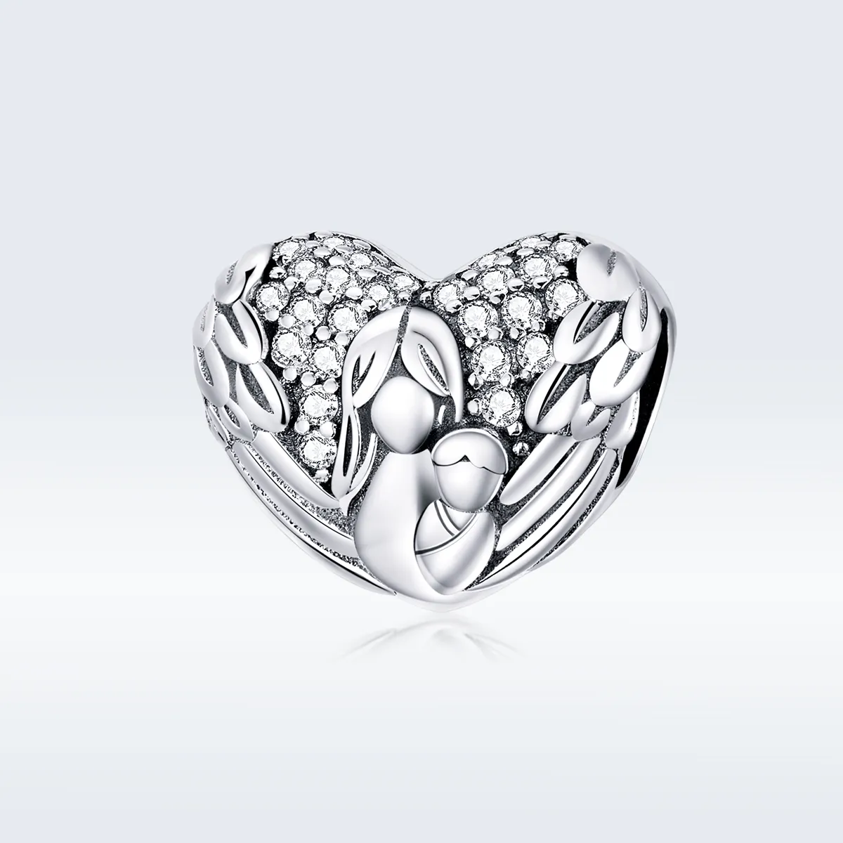 Pandora Style Silver Thank you & Love you Charm - SCC1462