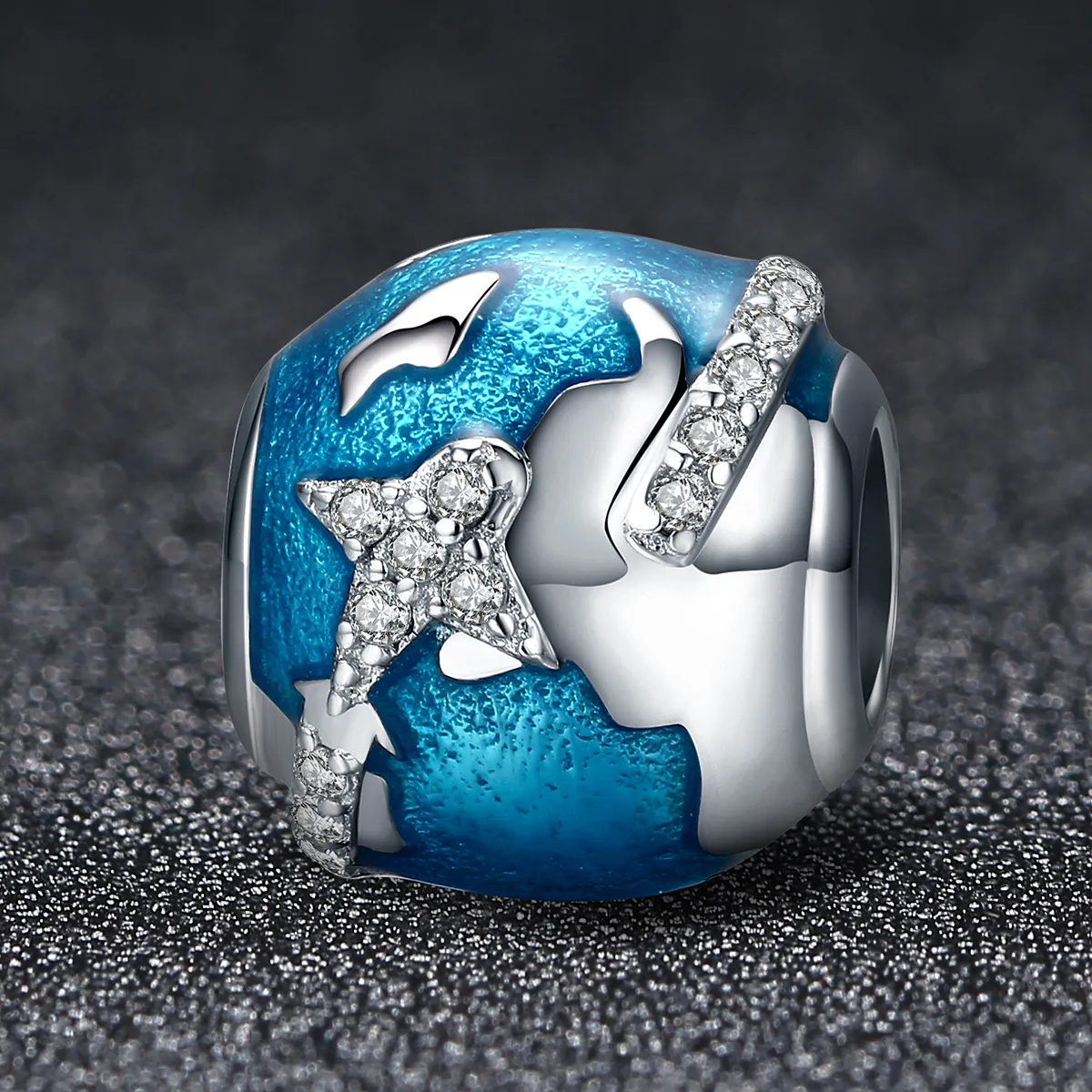 Pandora Style Silver Travel Around The World Charm - SCC183