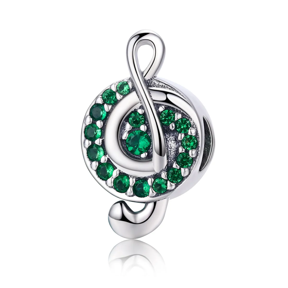 Pandora Style Silver Treble Clef Charm - SCC450