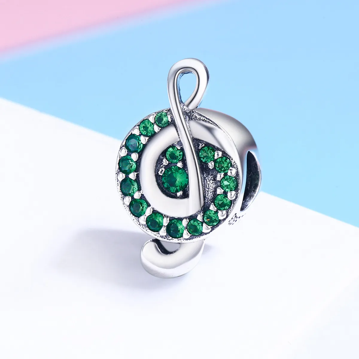 Pandora Style Silver Treble Clef Charm - SCC450