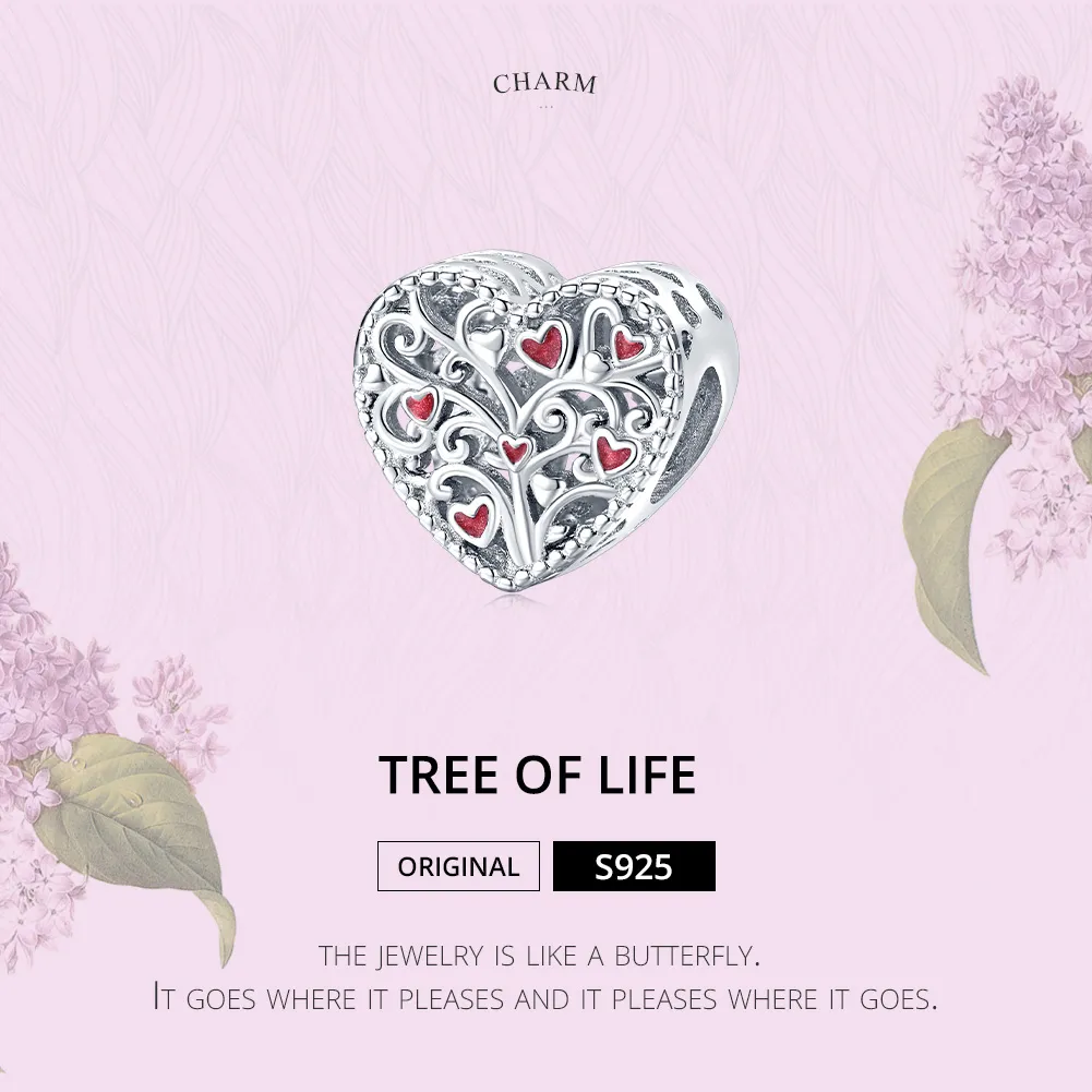 Pandora Style Silver Tree of Life Charm - BSC279