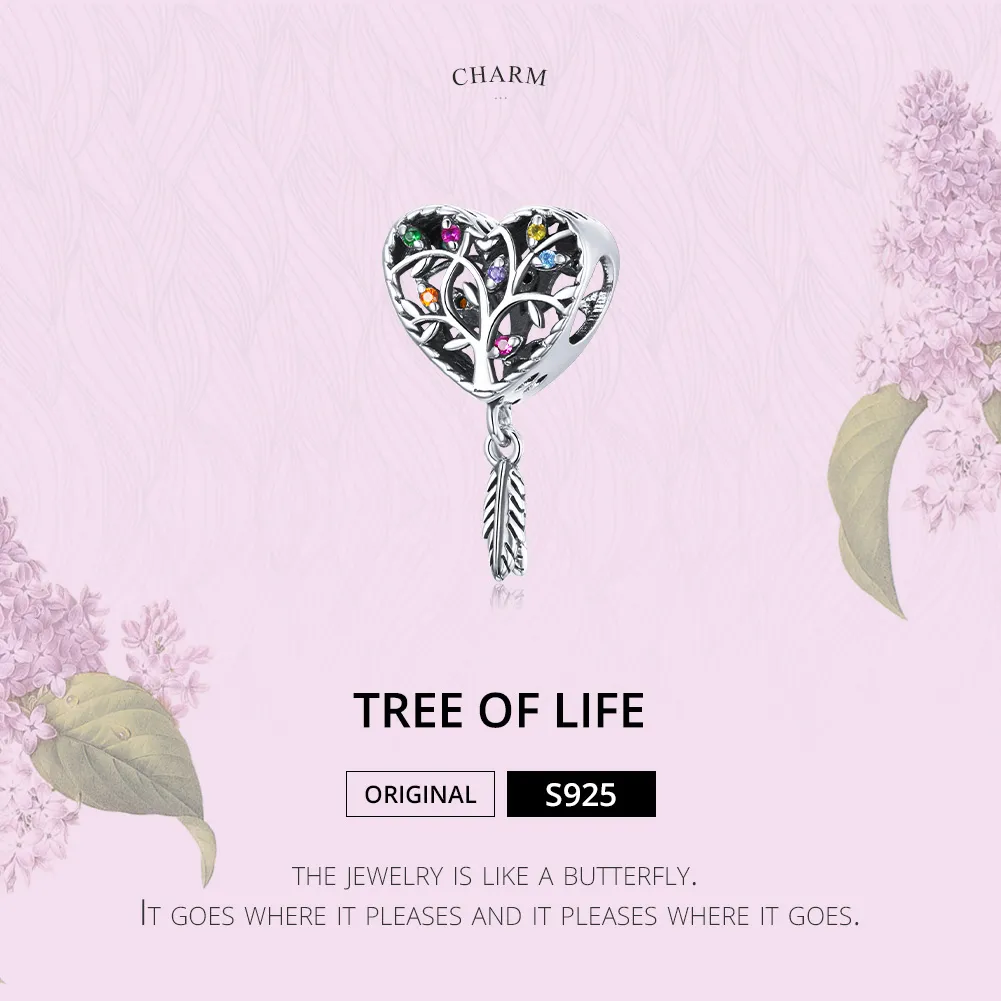 Pandora Style Silver Tree of Life Charm - SCC1768