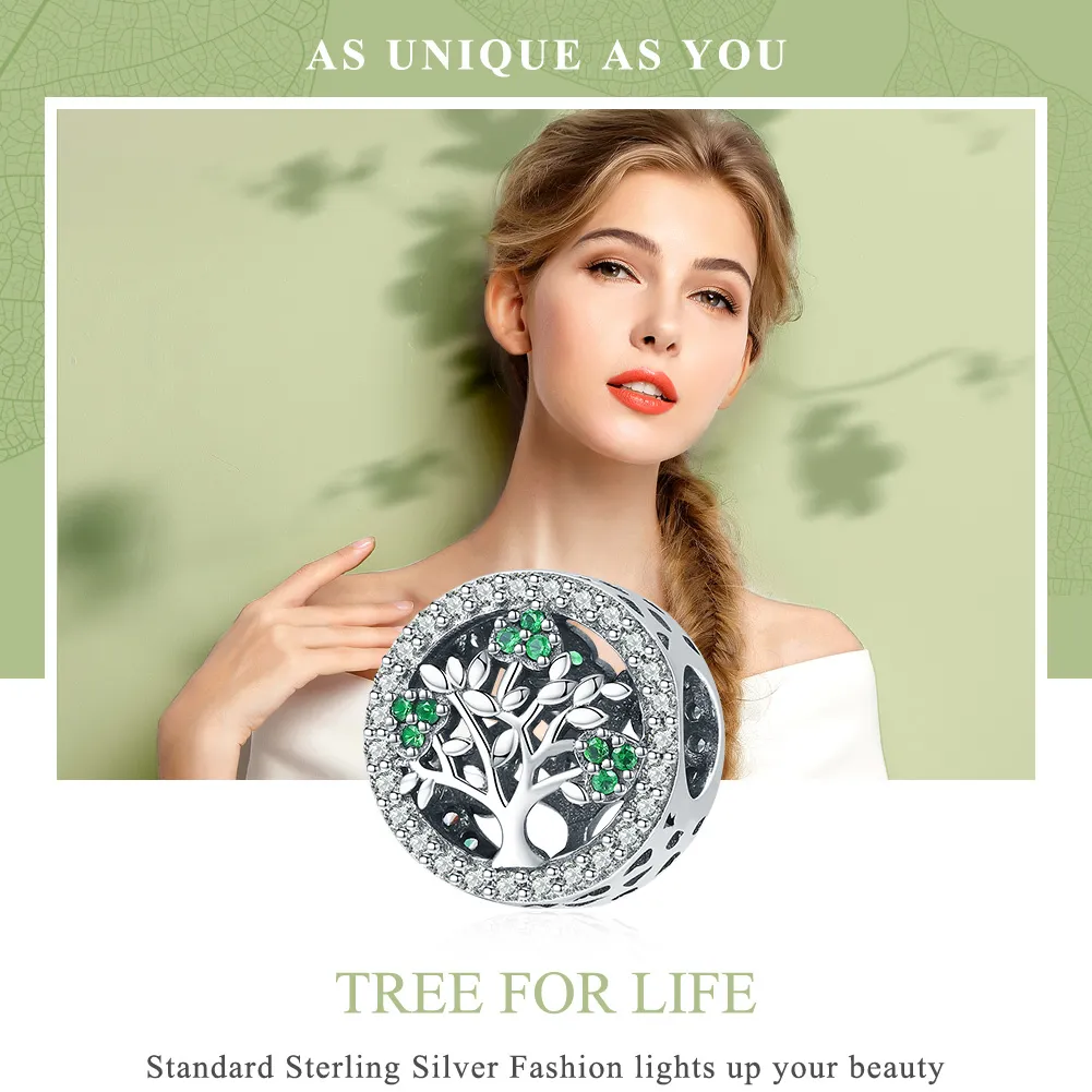 Pandora Style Silver Tree of Life Charm - SCC919