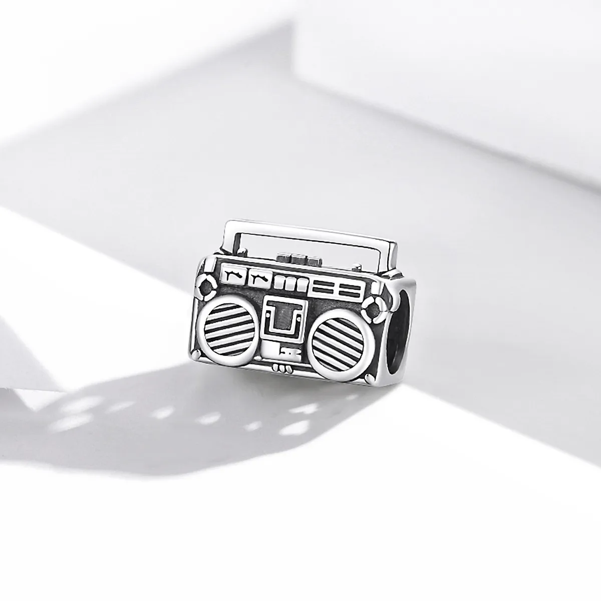 Pandora Style Silver Vintage Radio Charm - SCC1873