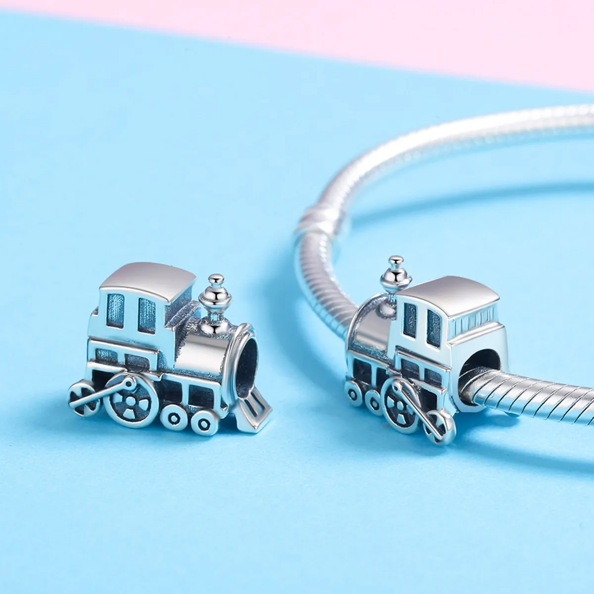 Pandora Style Silver Vintage Train Charm - SCC507