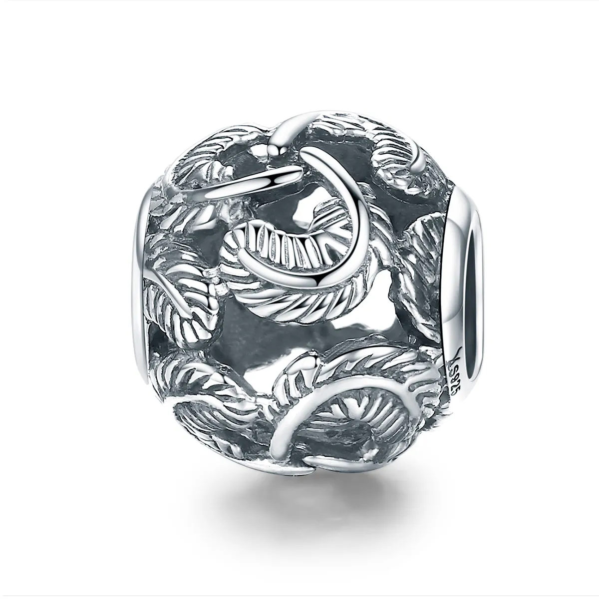 pandora style silver vintage wings charm scc810