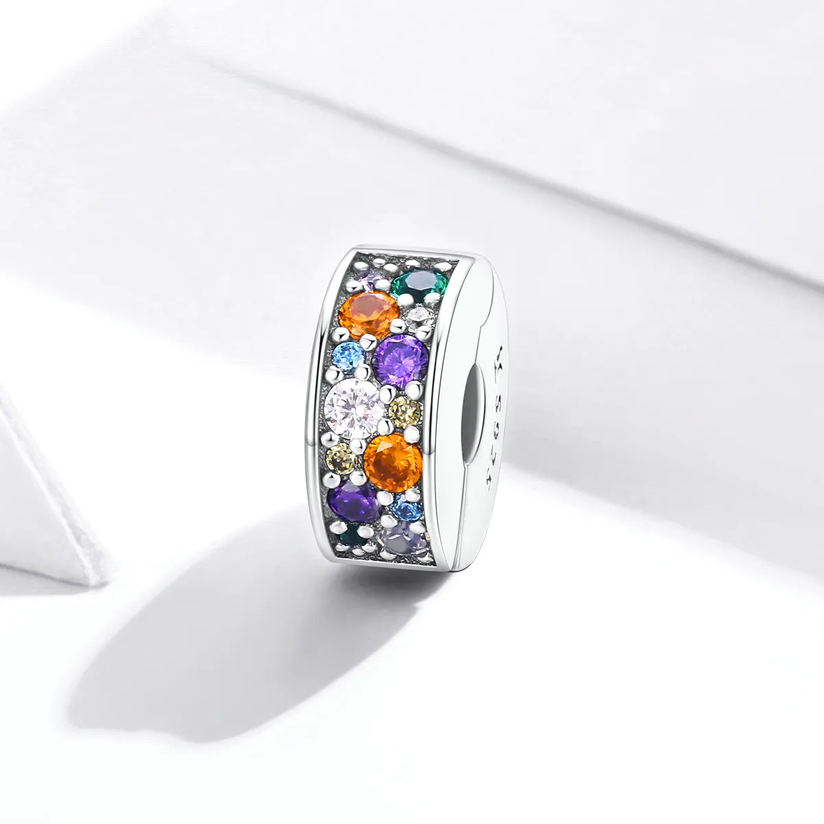 Pandora Style Silver Colorful Garden Clip - SCC1609