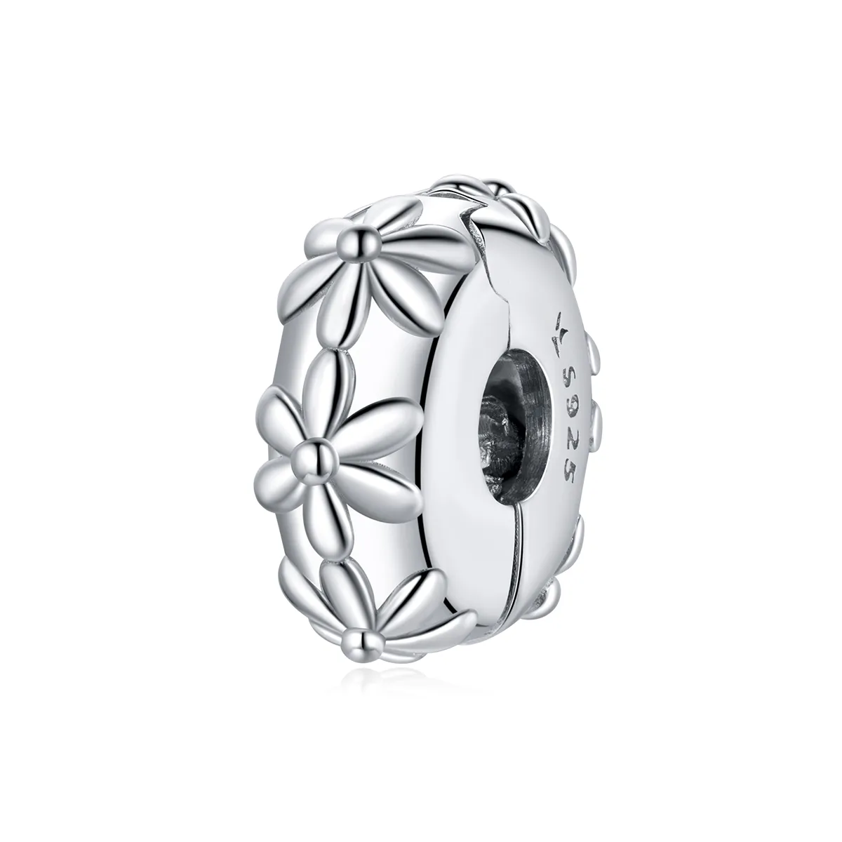 Pandora Style Silver Daisy Clip - SCC1795