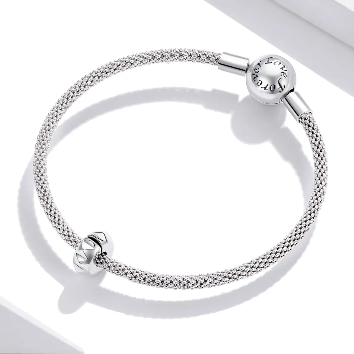 Pandora Style Silver Rivet Clip - SCC1780