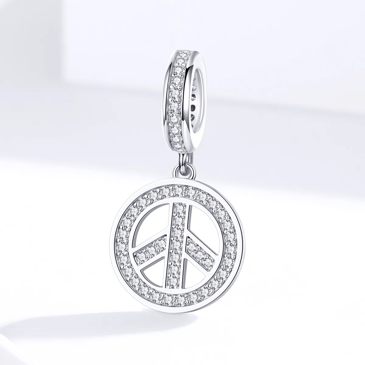 Pandora Style Silver Anti-War Dangle - SCC1367