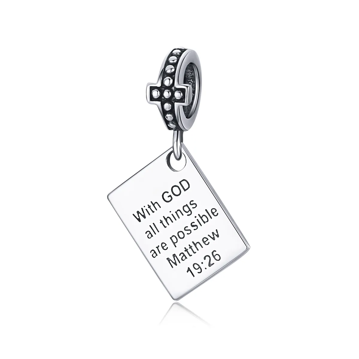 Pandora Style Silver Bible Dangle - SCC1424