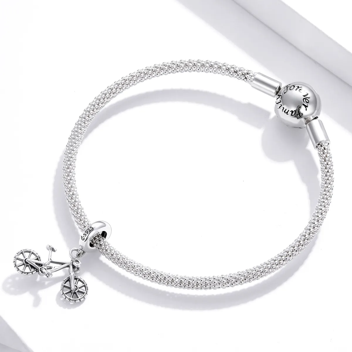 Pandora Style Silver Bicycle Dangle - BSC384