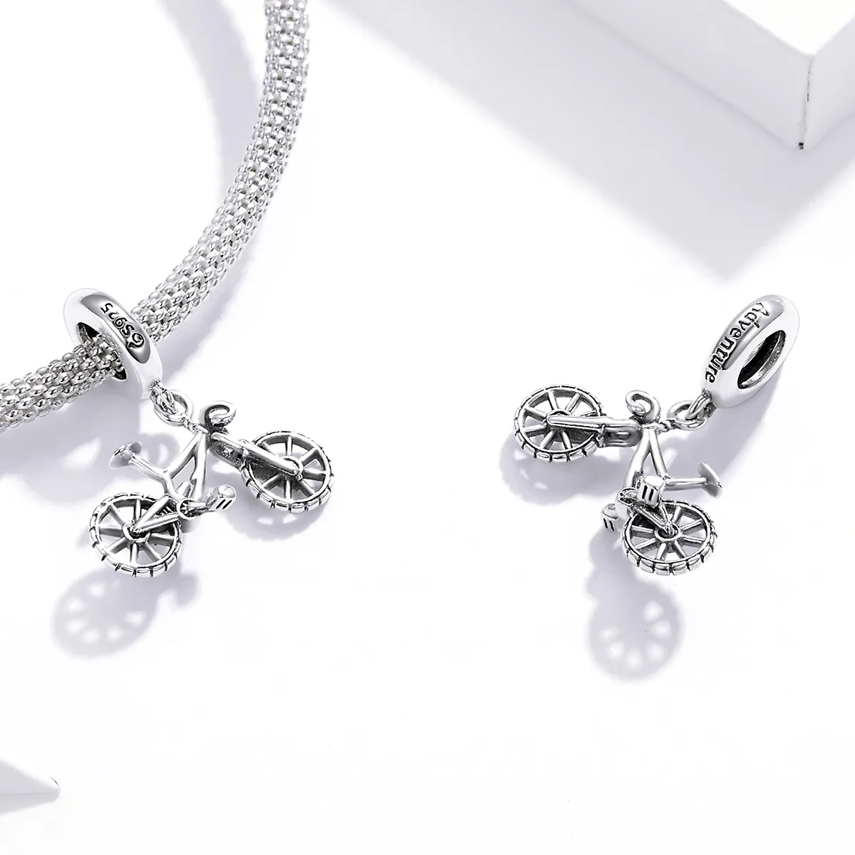 Pandora Style Silver Bicycle Dangle - BSC384