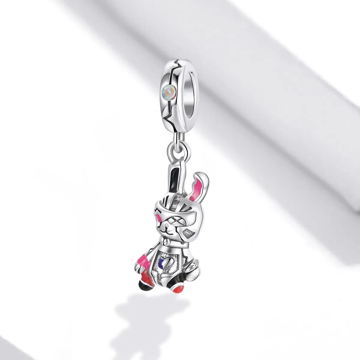 Pandora Style Silver Cyberpunk - Mechanical Rabbit Dangle - SCC1841