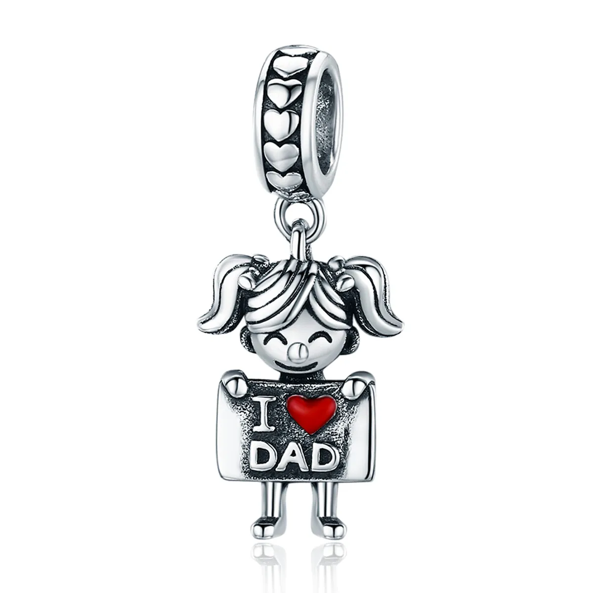 Pandora Style Silver Daddy's Girl Dangle - SCC690