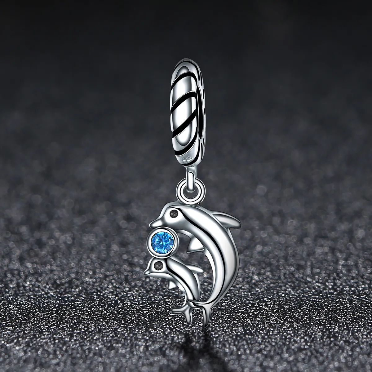 Pandora Style Silver Dolphin Dangle - SCC264