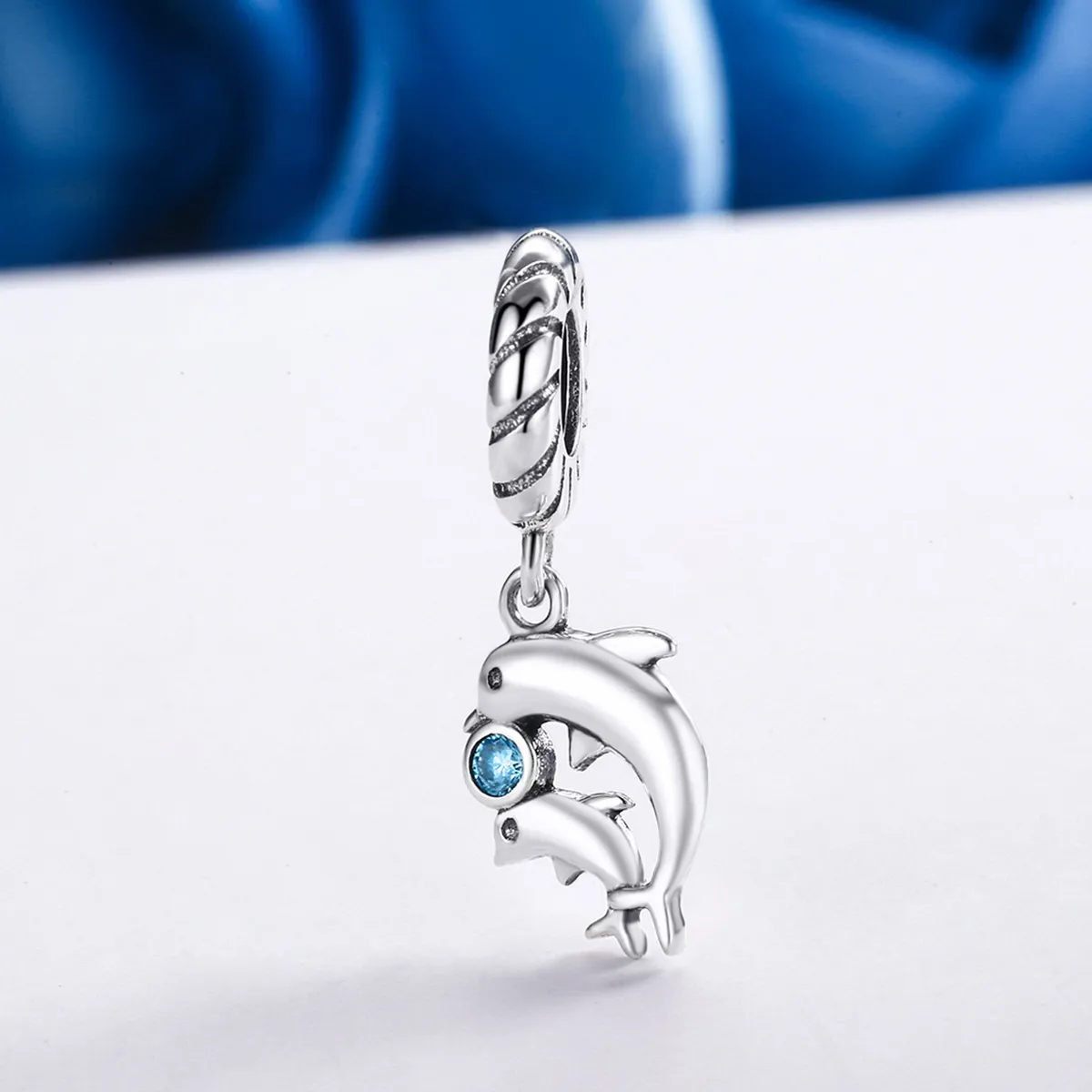 Pandora Style Silver Dolphin Dangle - SCC264