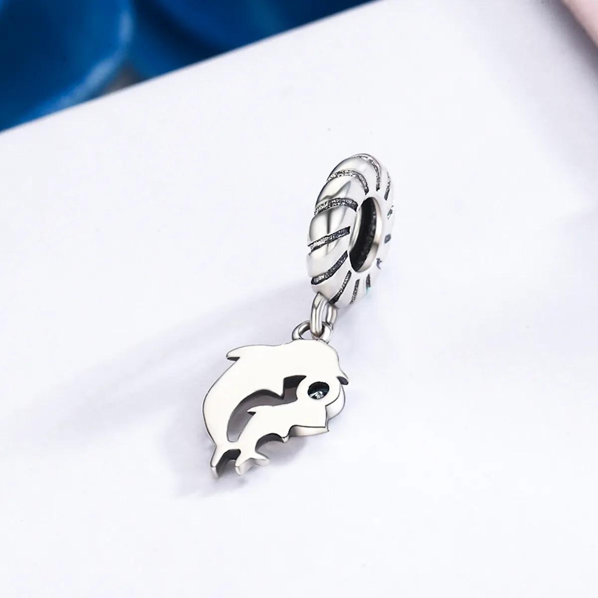 Pandora Style Silver Dolphin Dangle - SCC264