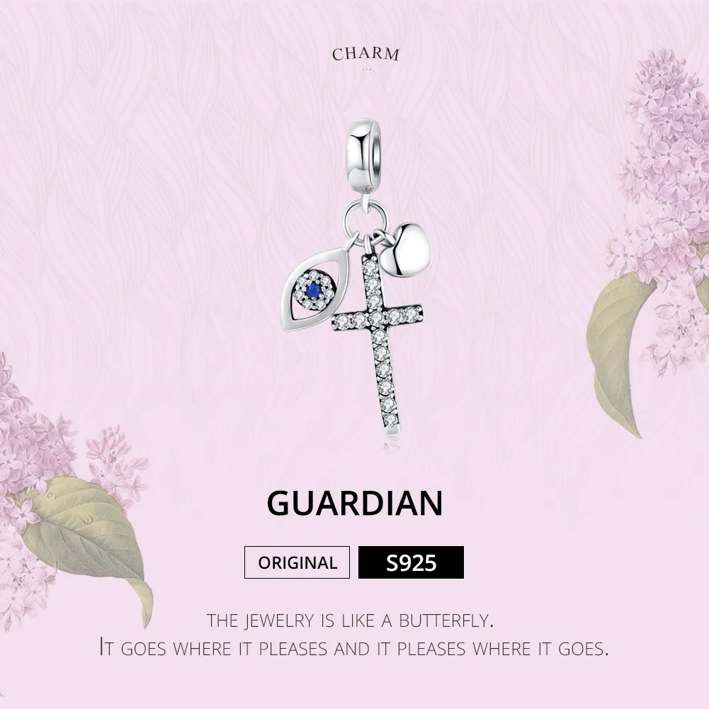 Pandora Style Silver Guardian Dangle - SCC1327