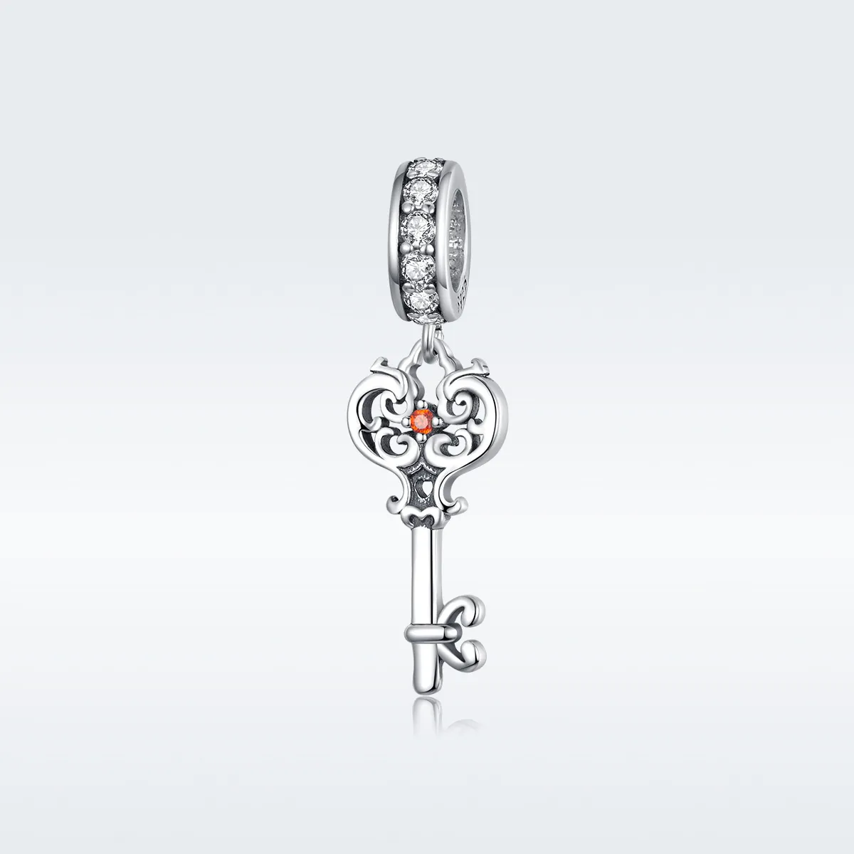 pandora style silver heartslock dangle bsc092