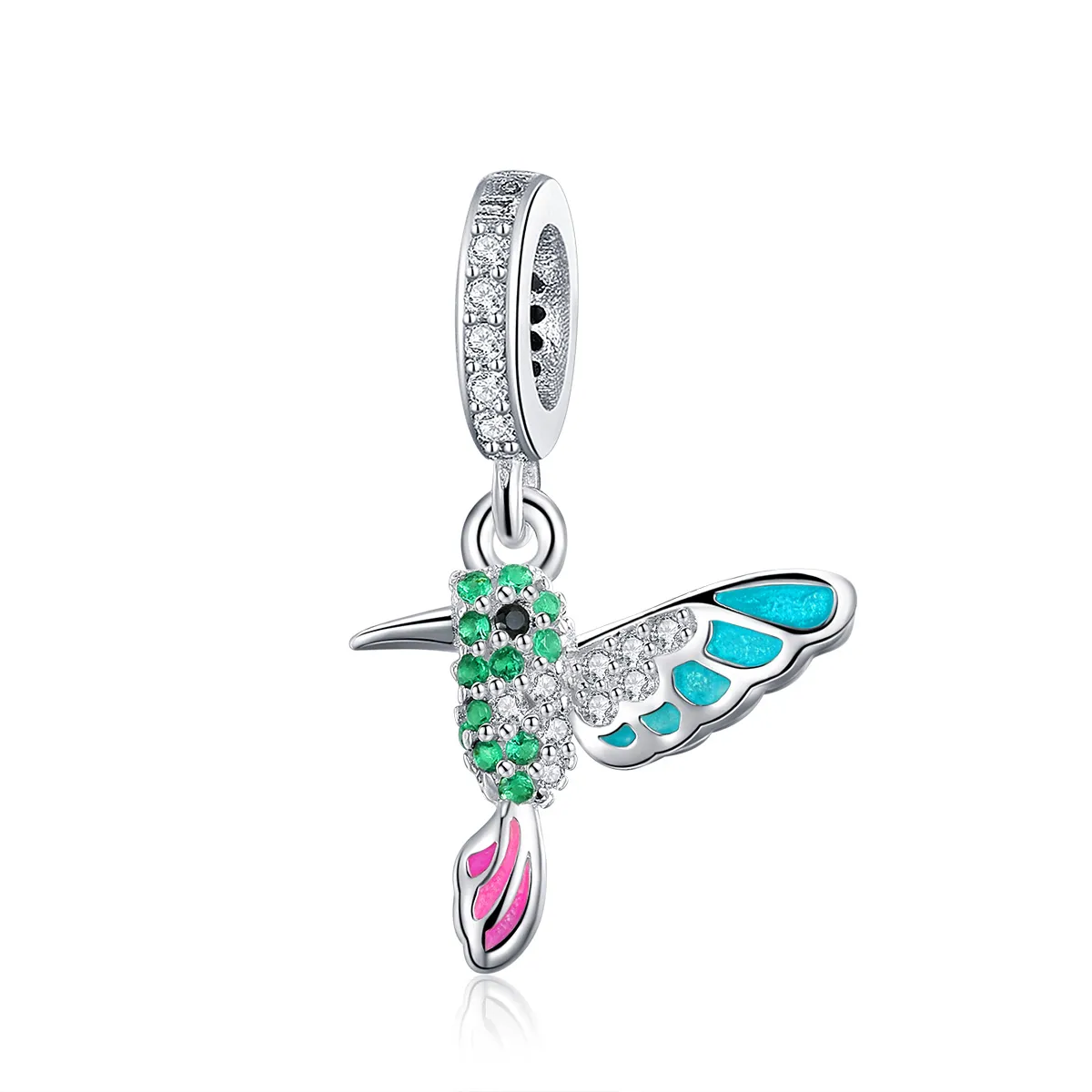 Pandora Style Silver Kingfisher Dangle - SCC991