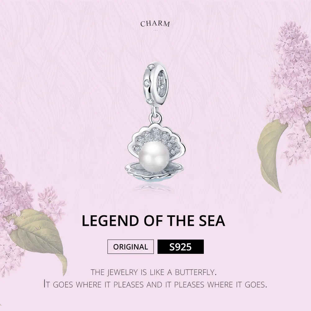 Pandora Style Silver Legend of The Sea Dangle - BSC242