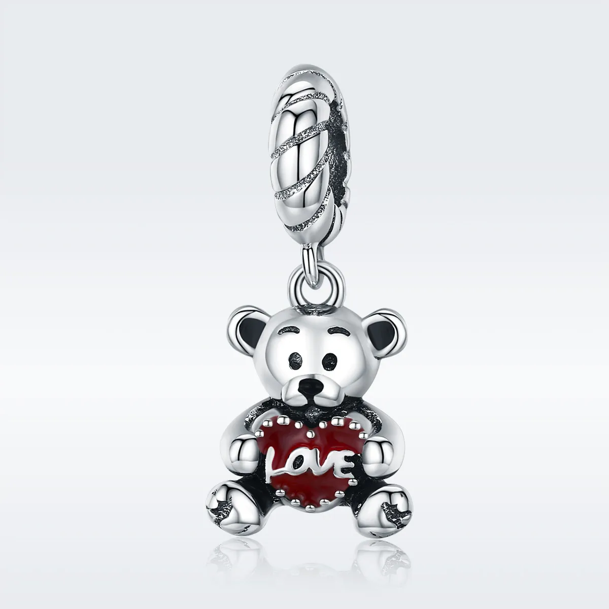 Pandora Style Silver Little Bear Dangle - SCC521