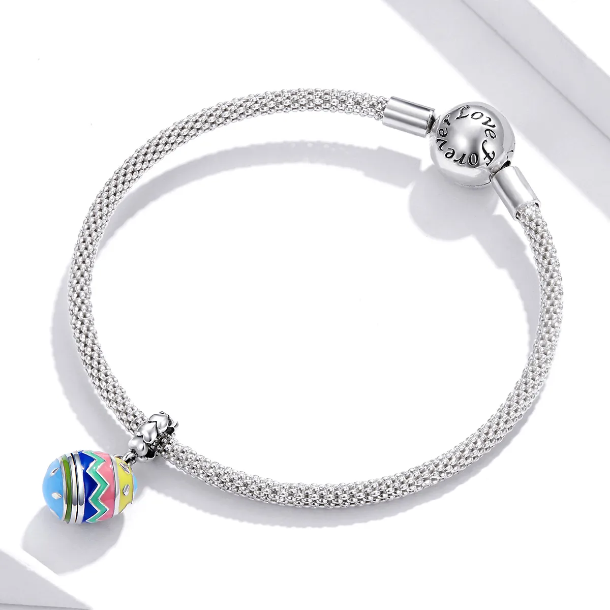 Pandora Style Silver Lucky Eggs Dangle - SCC1753