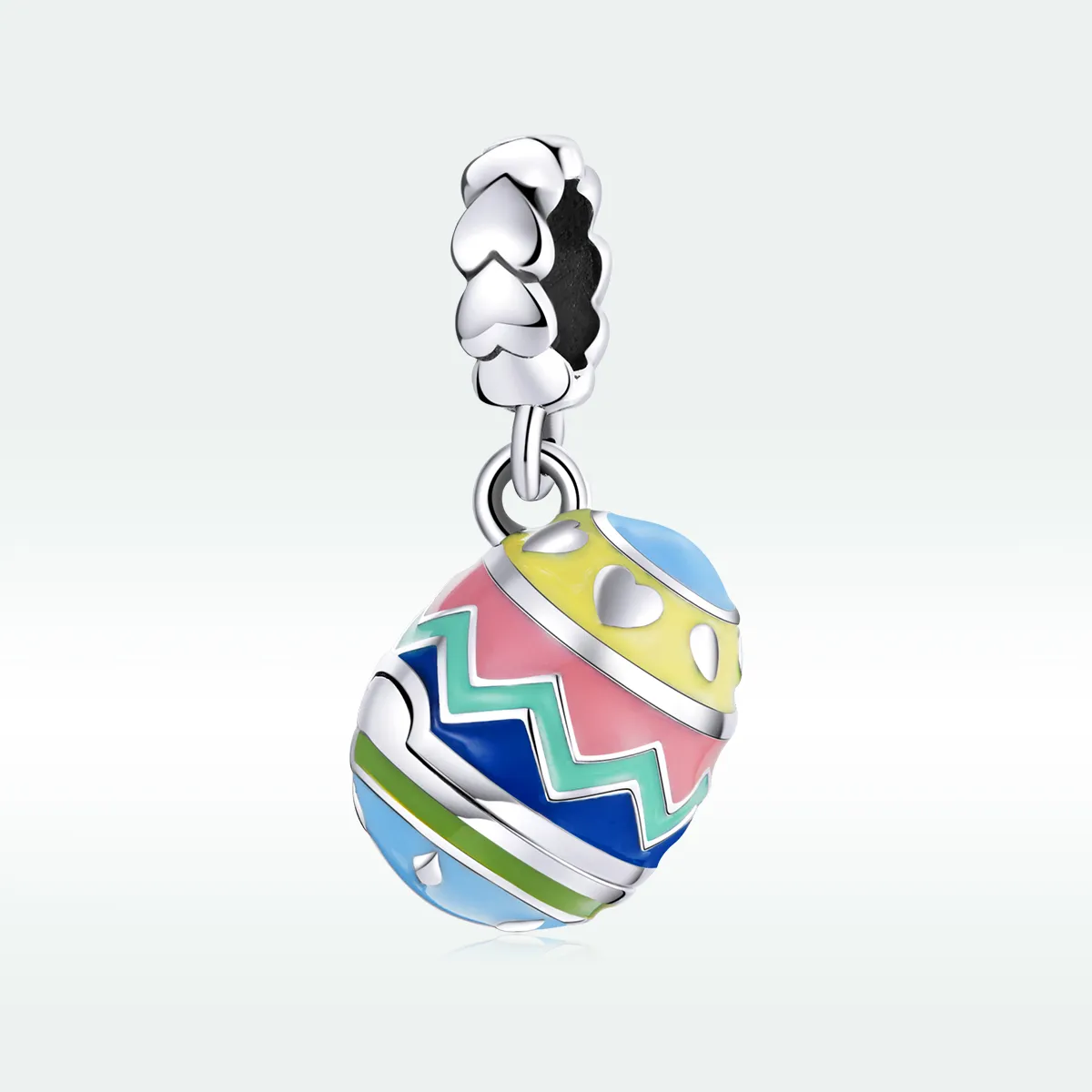 Pandora Style Silver Lucky Eggs Dangle - SCC1753