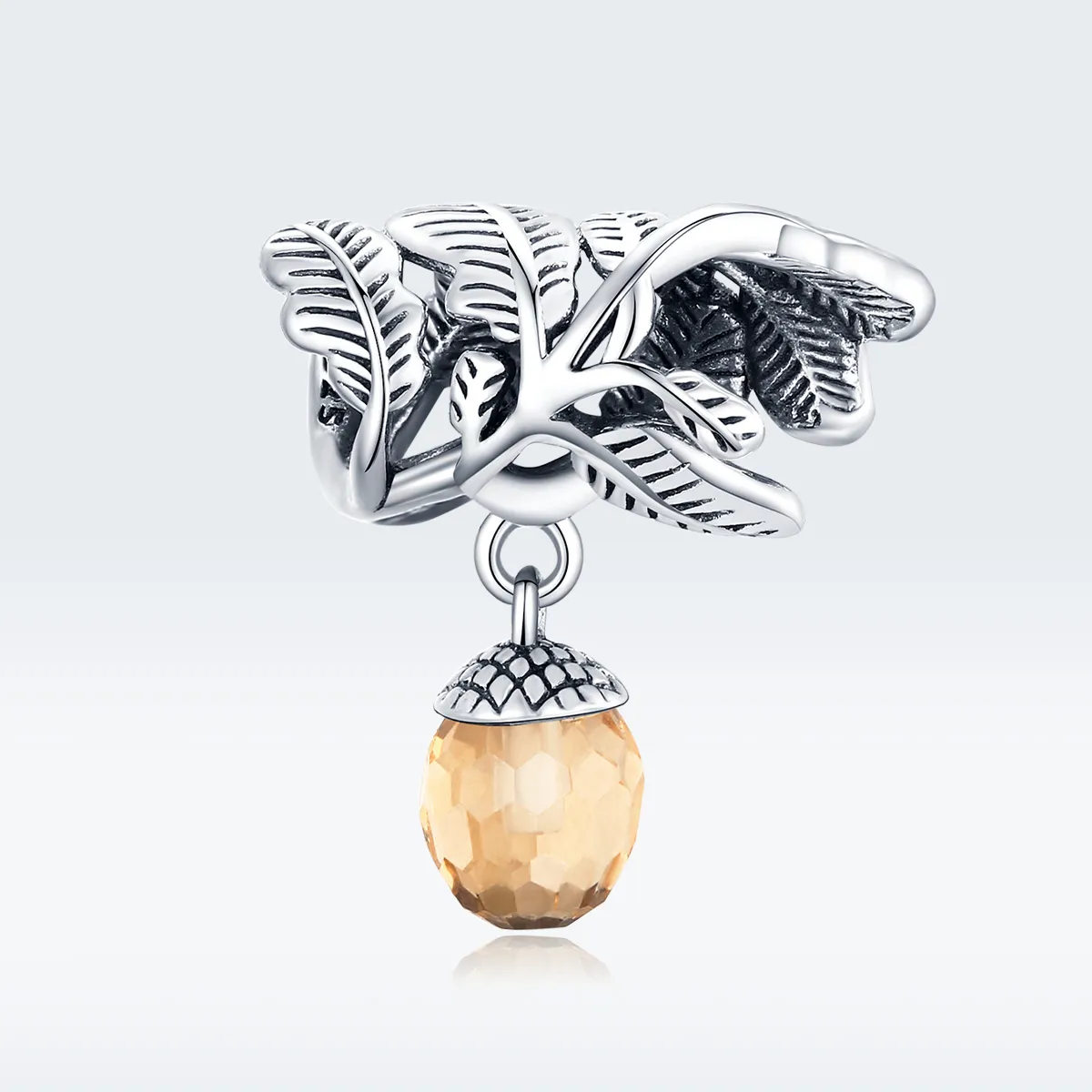 Pandora Style Silver Lucky Pine Cone Dangle - BSC336