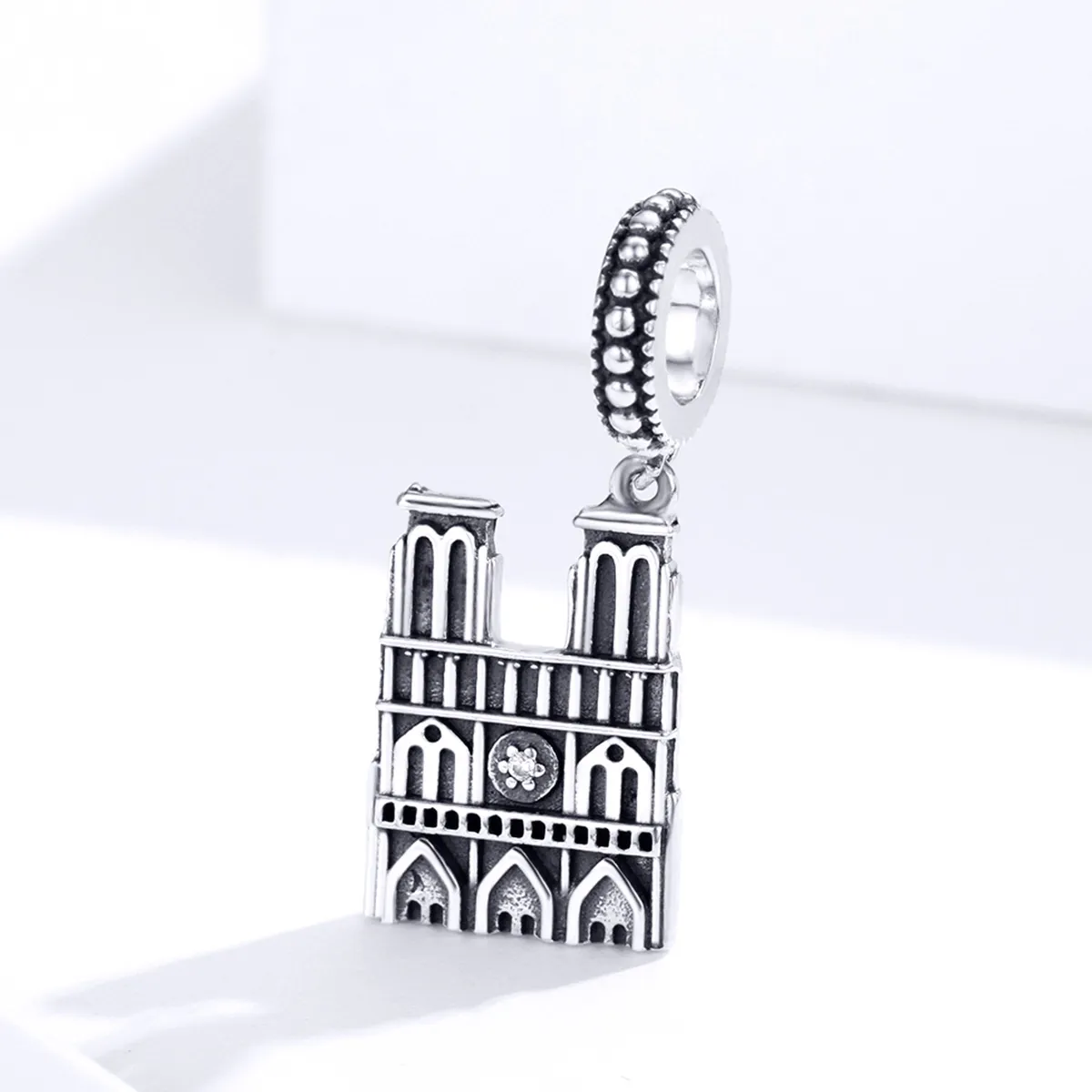 Pandora Style Silver Notre Dame De Paris Dangle - SCC1328