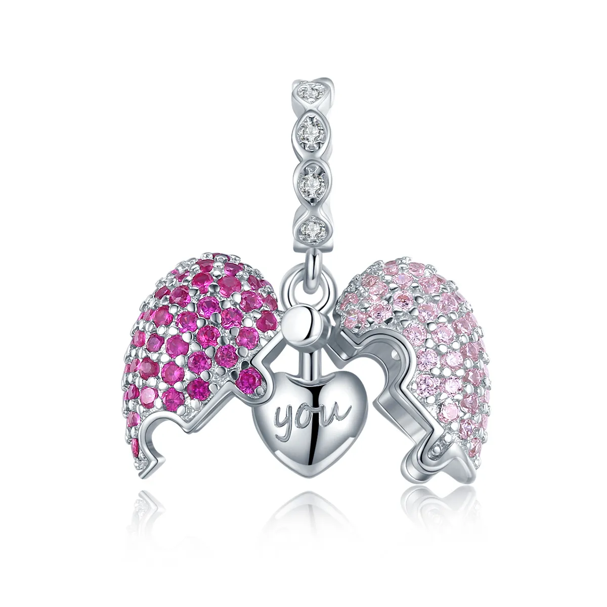 pandora style silver only you dangle bsc282