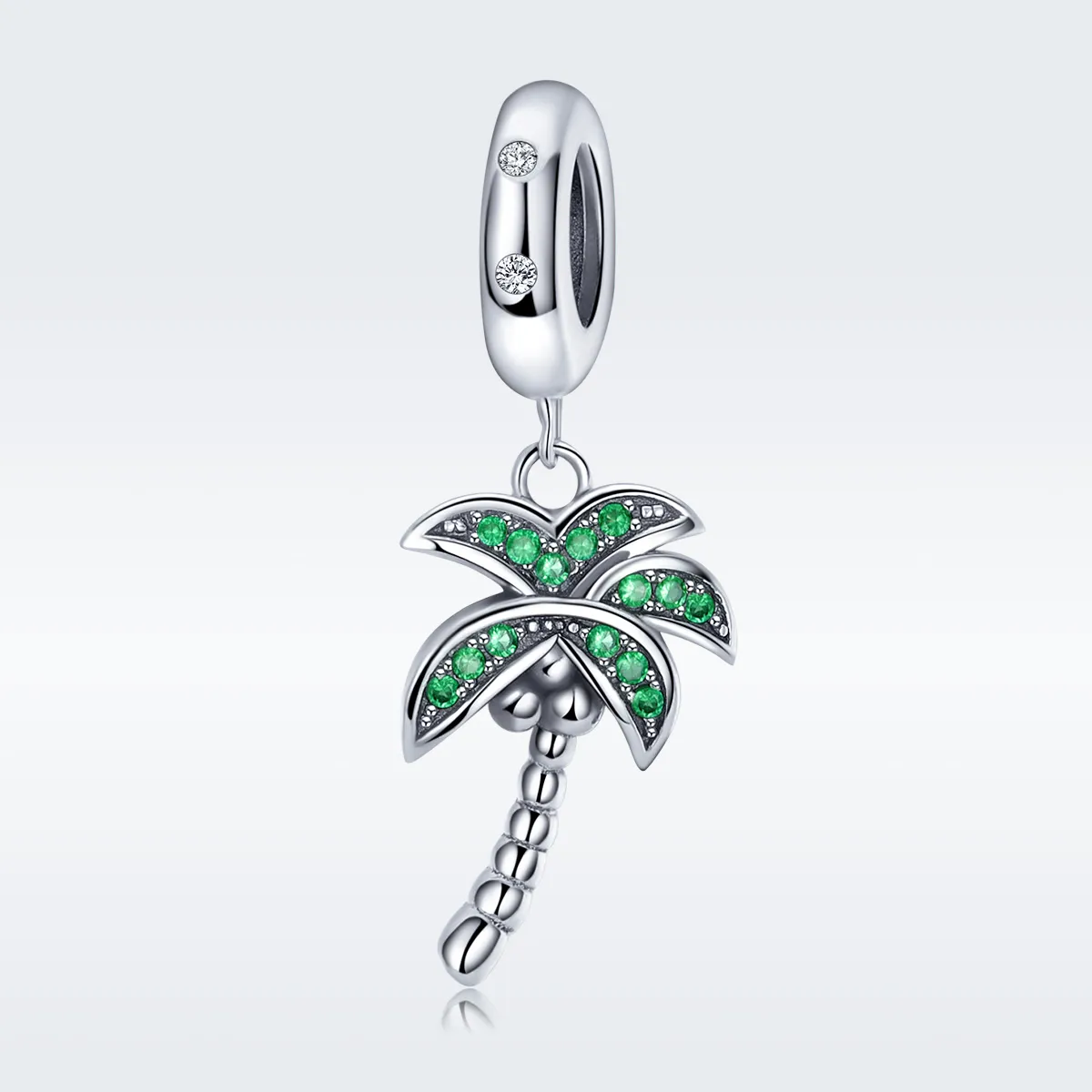 Pandora Style Silver Palm Tree Dangle - SCC697