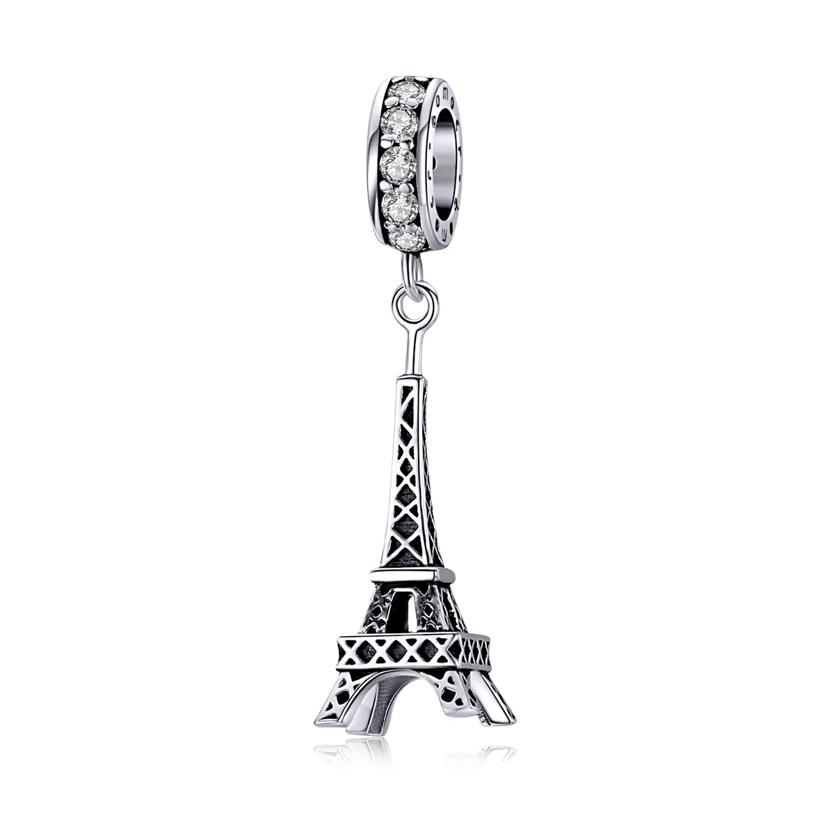 Pandora Style Silver Paris Eiffel Tower Dangle - BSC154