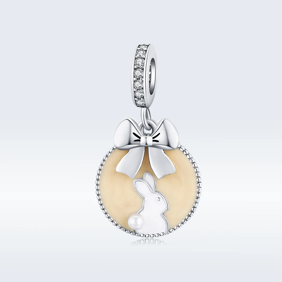 Pandora Style Silver Rabbit Dangle - SCC1439