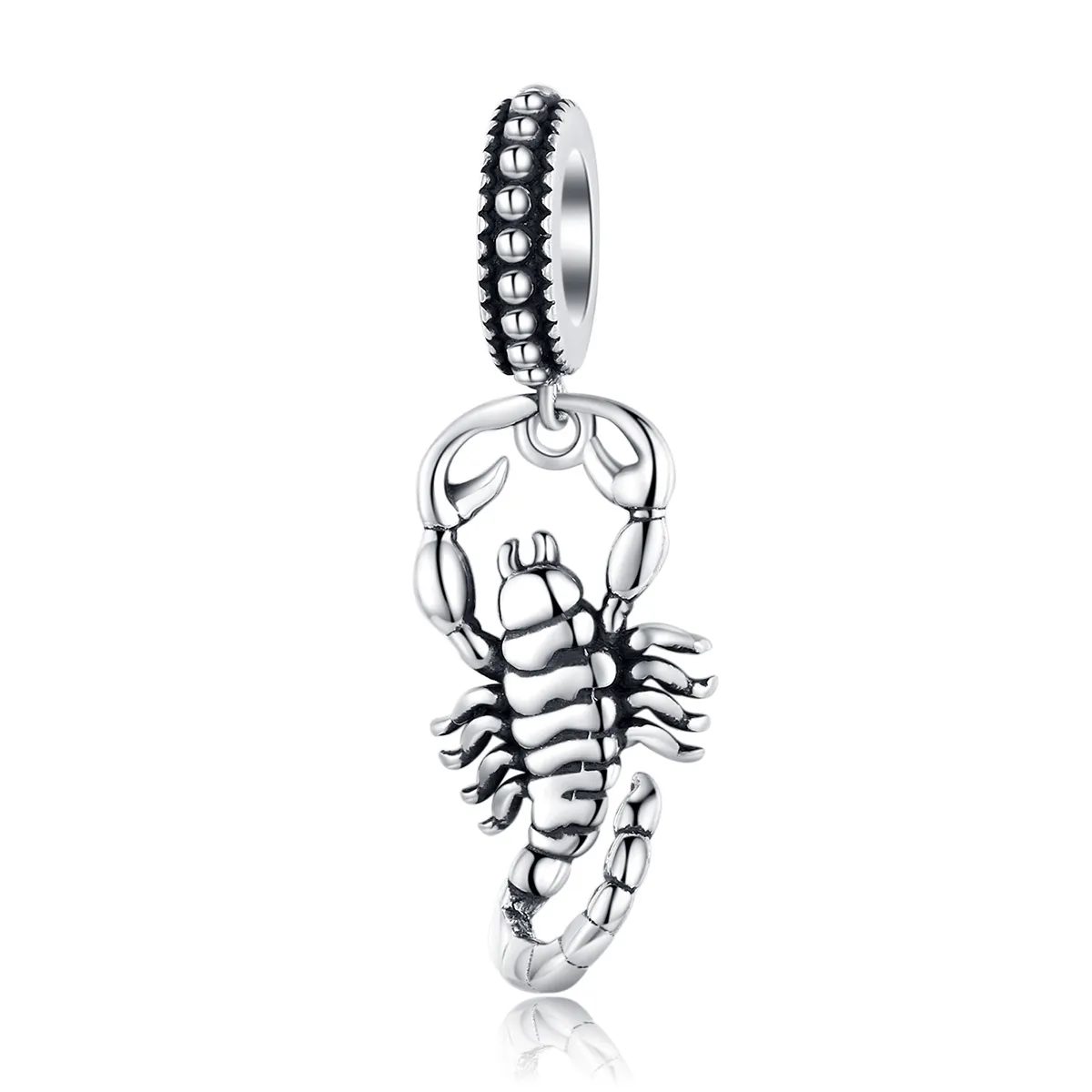 pandora style silver scorpio dangle scc1329