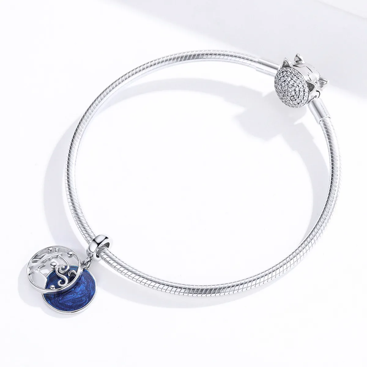 Pandora Style Silver Starry Sky Dangle - SCC1389