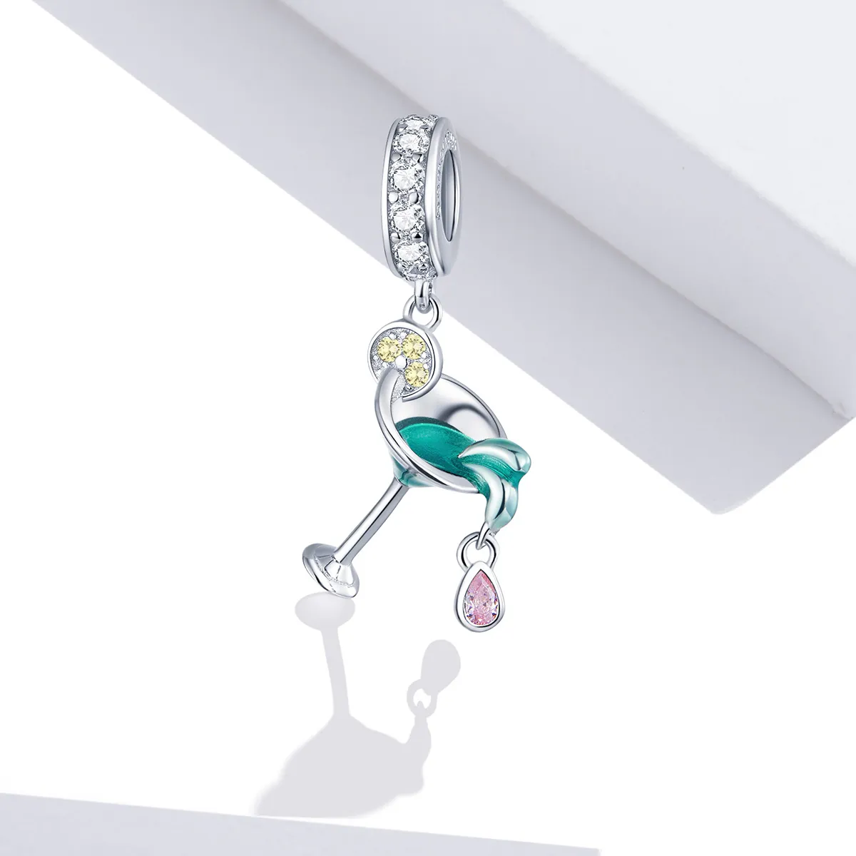 Pandora Style Silver Summer Cocktail Dangle - BSC262