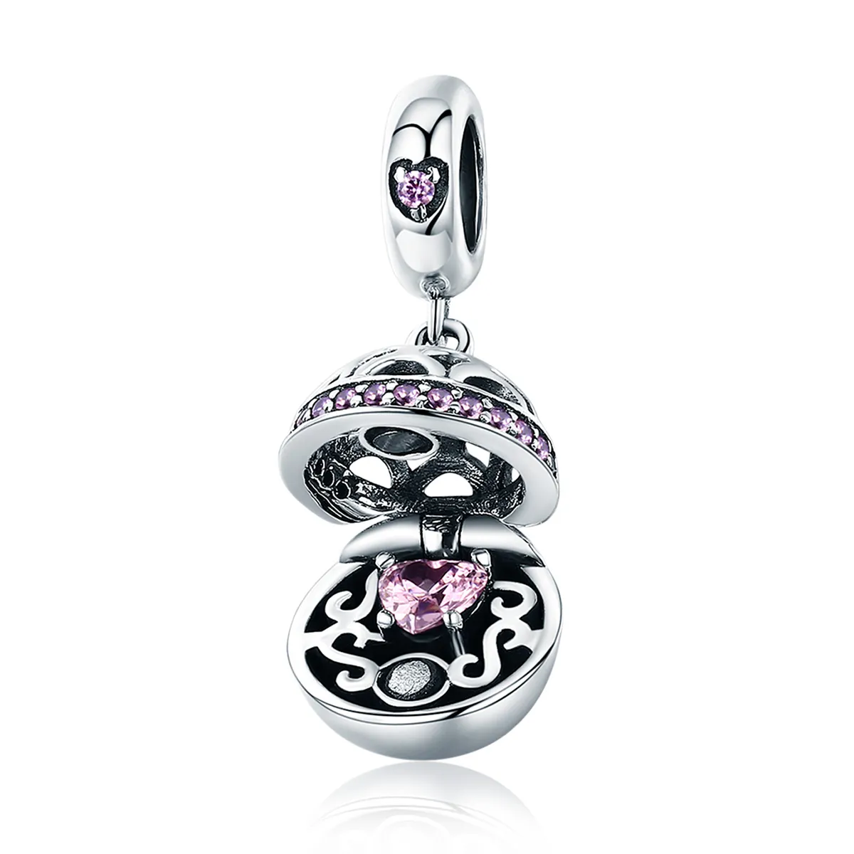 Pandora Style Silver Surprise of Love Dangle - SCC689