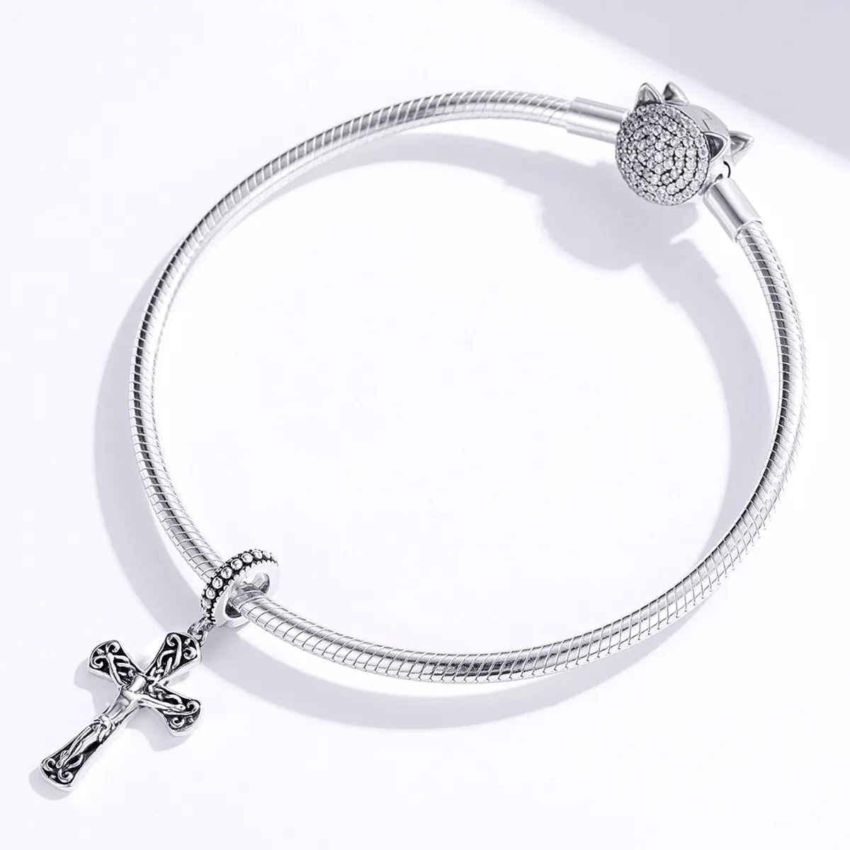 Pandora Style Silver The Cross of Jesus Dangle - SCC1407