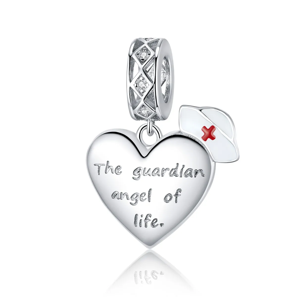 pandora style silver the guardian angel of life dangle bsc307