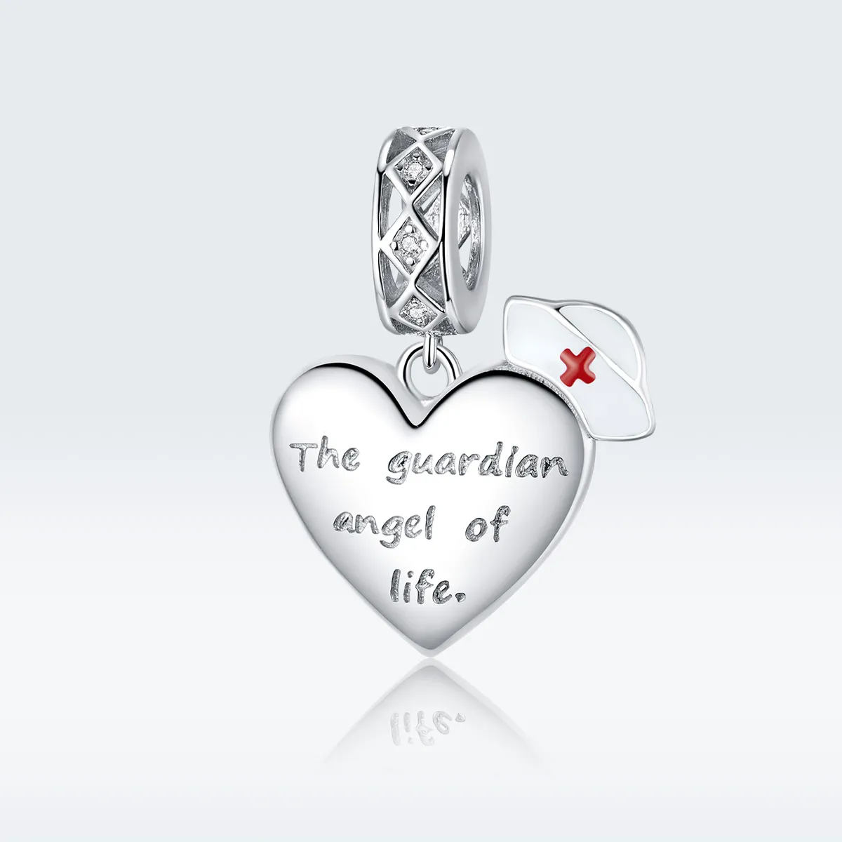 Pandora Style Silver The Guardian Angel of Life Dangle - BSC307