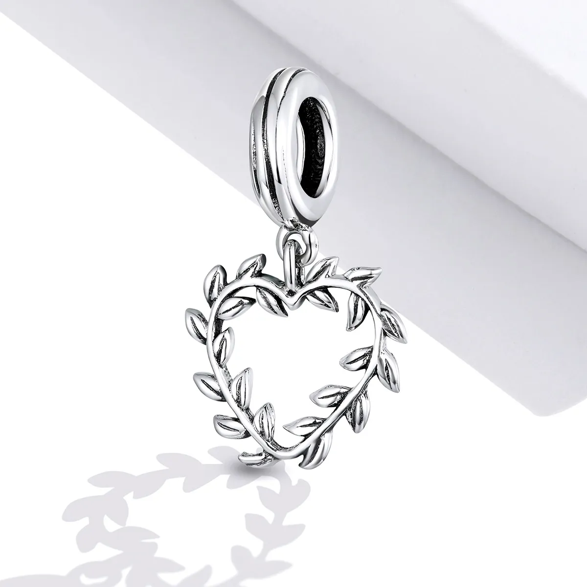 Pandora Style Silver Weave Love Dangle - SCC1520