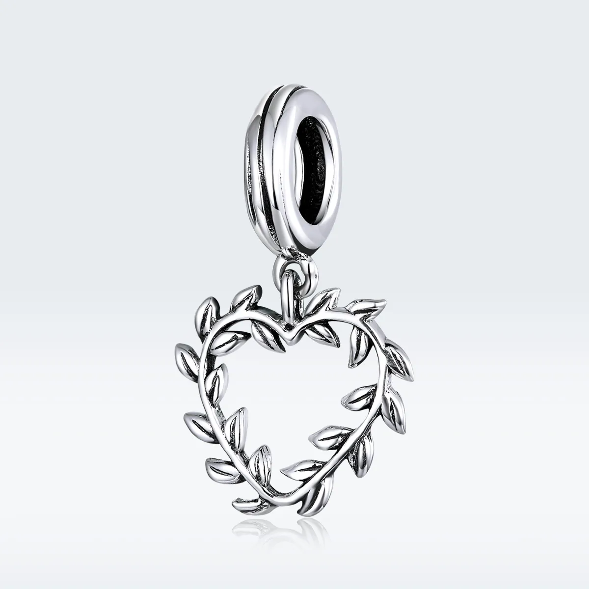 Pandora Style Silver Weave Love Dangle - SCC1520