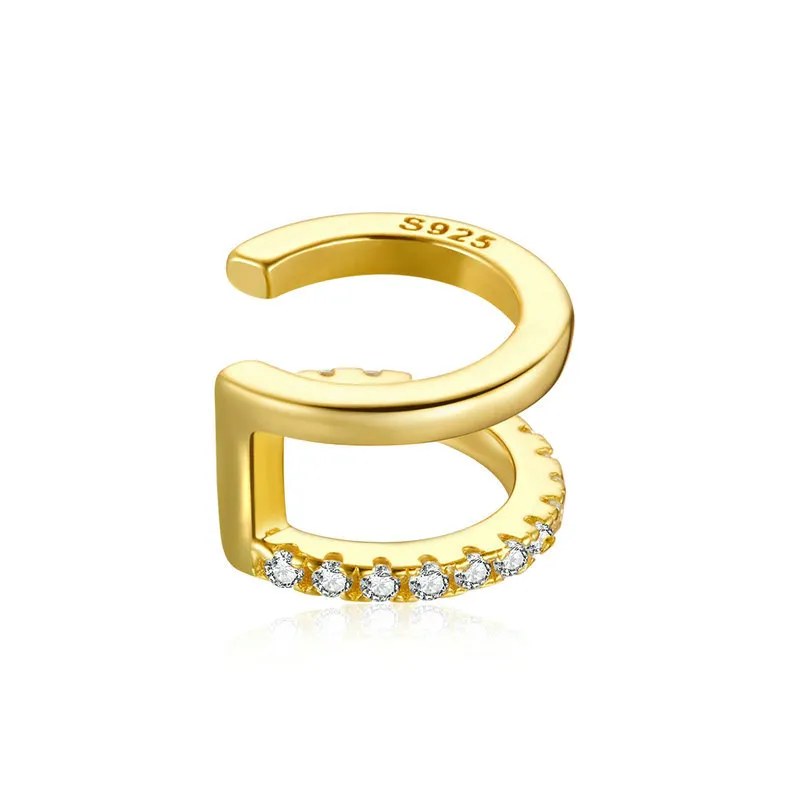 Pandora Style 18ct Gold Plated Simple Ear clip - SCE994-B