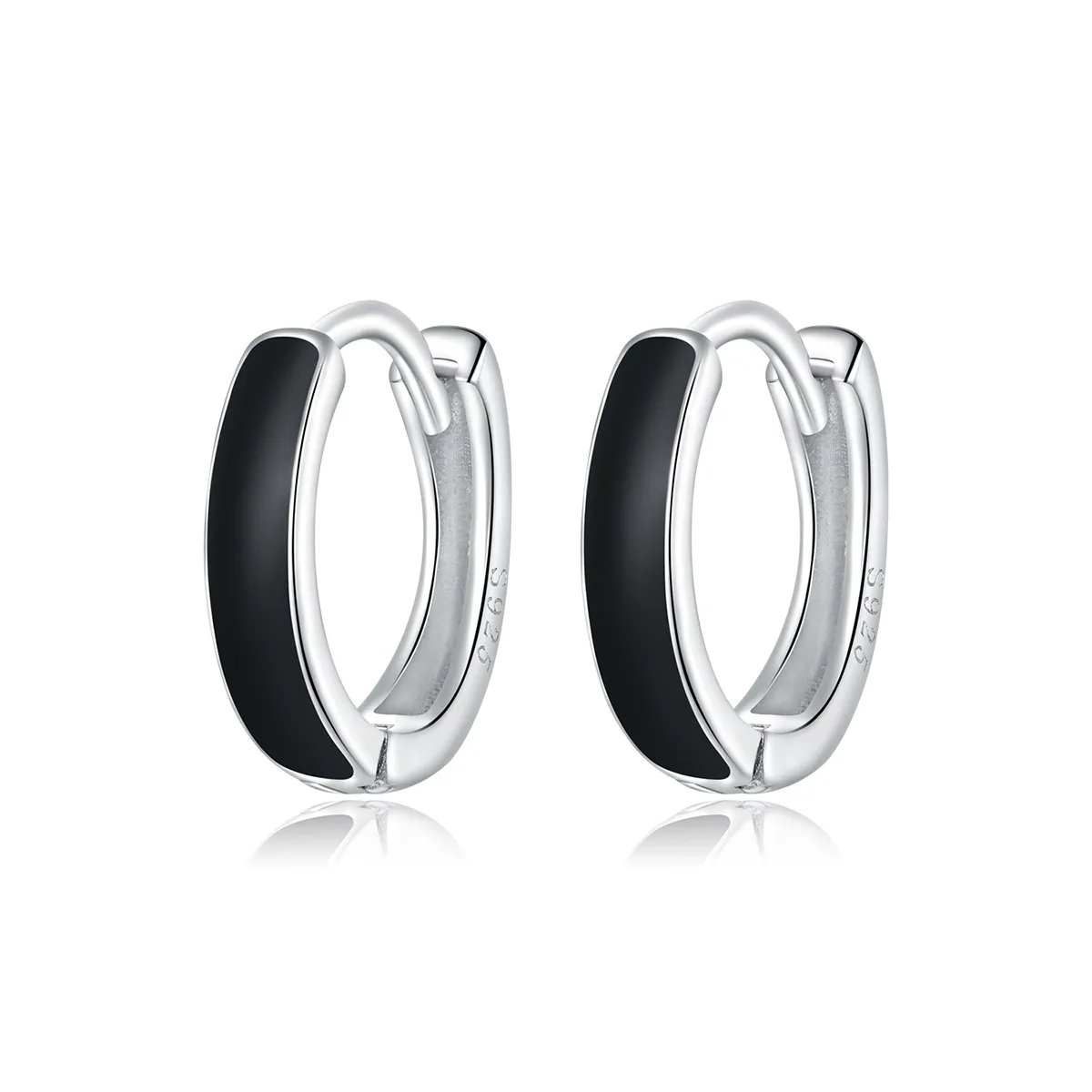 Pandora Style Silver Anti-Allergy Hoop Earrings - SCE1047